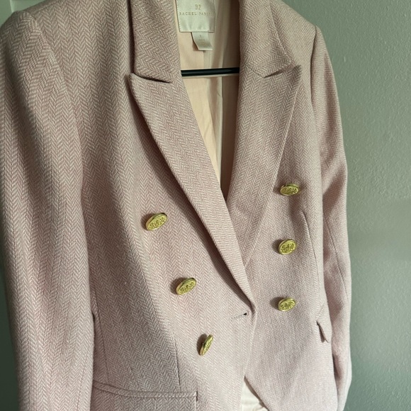 Rachel Parcell Pink tweed blazer jacket - Picture 3 of 5